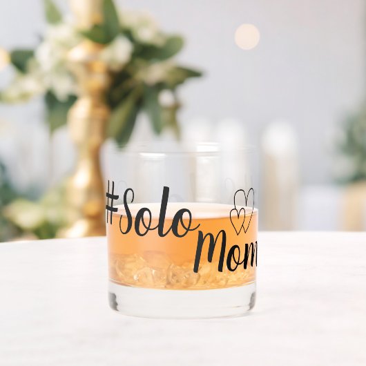 Verre À Whisky # Solo Mom Single Parent Drinkware Set (Insitu (Mariage))