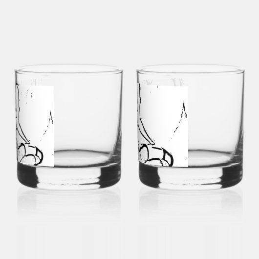 Verre À Whisky Style Drinkware : Imprimé Rocks Glass, Set : Set d (Gauche)