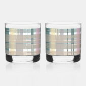 Verre À Whisky Style Plaid Côtier Smart Look Imprimer (Recto)