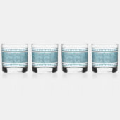 Verre À Whisky Sud-ouest Cerf bleu et blanc (Droite)