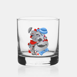 Verre À Whisky Surreal Puzzle fait face à Whiskey Glass