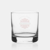 Verre À Whisky Symbole logo rouge du pompier personnalisé (Verso)
