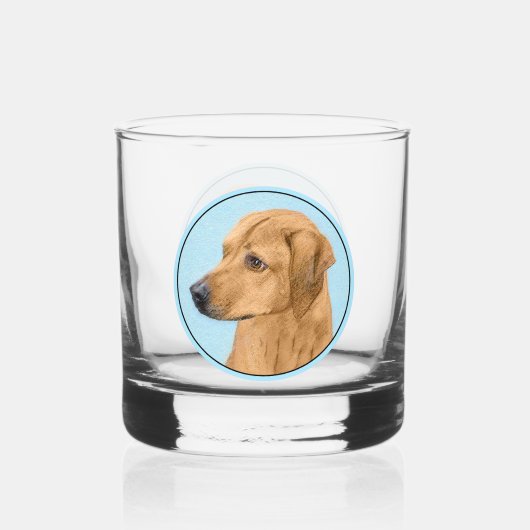 Verre À Whisky Tableau Rhodesian Ridgeback - Art Chien original (Verso)