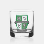 Verre À Whisky Taurus Birthday Crest™ for April 20-30 (Verso)