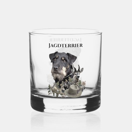Verre À Whisky Terrier de chasse allemand (Recto)