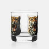 Verre À Whisky Tête d'attaque du léopard (Droite)