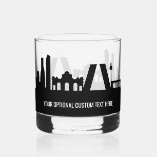 Verre À Whisky Texte personnalisé Madrid Landmarks