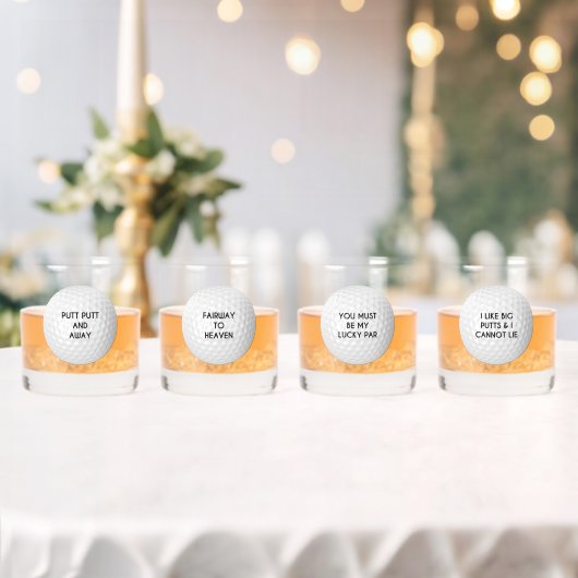 Verre À Whisky Thème de jeux de mots de golf (Insitu (Mariage))