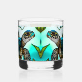 Verre À Whisky Tortue côtière Tropical Turquoise Bleu Vert (Gauche)