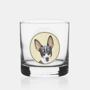 Verre À Whisky Toy Fox Terrier Peinture - Cute Original Chien Art