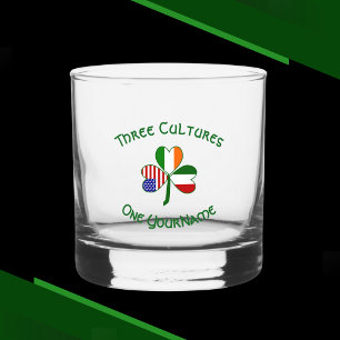 Verre À Whisky Trèfle personnalisé italo-irlandais américain