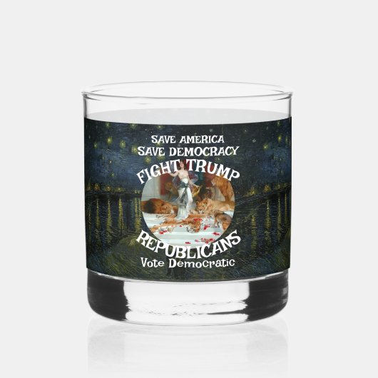 Verre À Whisky Tsar Rue menteur Trump Parti républicain États-Uni (Recto)