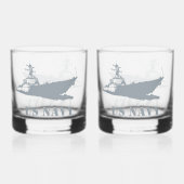 Verre À Whisky US NAVY personnalisable (Verso)
