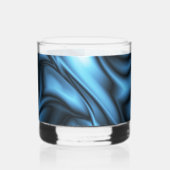 Verre À Whisky Vague de soie bleue (Gauche)