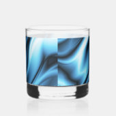 Verre À Whisky Vague de soie bleue (Droite)