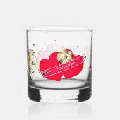 Verre À Whisky Valentine's Cupid & Hearts  (Recto)