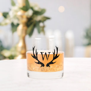 Verre À Whisky Verre de whisky monogramme avec logo de cerf