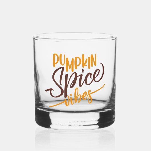 Verre À Whisky Vibes d'épices citrouilles (Recto)