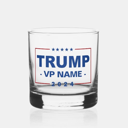 Verre À Whisky Vice-président Trump 2024 sur mesure (Recto)
