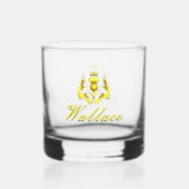 Verre À Whisky Wallace Gold Crowned Thistle Whiskey Glass (Verso)
