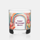Verre À Whisky Watercolor Rainbow Bliss Party (Recto)