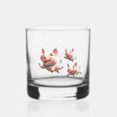 Verre À Whisky When Pigs Fly Funny Personalized Flying Pigs (Recto)