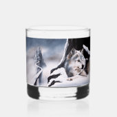 Verre À Whisky Wolf Winter Castle Imaginaire (Recto)