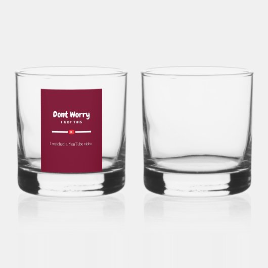 Verre À Whisky "YouTube Cowboy Whiskey Glass" 🥃 🤠 💀 (Recto)