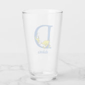 Verre ABC du Dr Seuss : Lettre D - Bleu | Ajouter Votre  (Dos)
