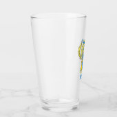 Verre ABC du Dr Seuss : Lettre F - Bleu | Ajouter Votre (Droite)