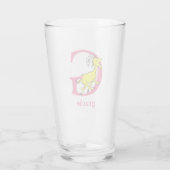 Verre ABC du Dr Seuss : Lettre G - Rose | Ajouter Votre  (Dos)