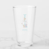Verre ABC du Dr Seuss : Lettre J - Turquoise | Ajouter V (Dos)