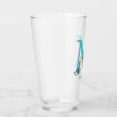 Verre ABC du Dr Seuss : Lettre M - Turquoise | Ajouter V (Droite)