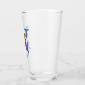 Verre ABC du Dr Seuss : Lettre N - Bleu | Ajouter Votre (Gauche)