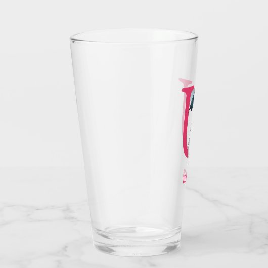 Verre ABC du Dr Seuss : Lettre U - rose | Ajouter Votre (Droite)