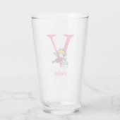 Verre ABC du Dr Seuss : Lettre V - Rose | Ajouter Votre  (Dos)