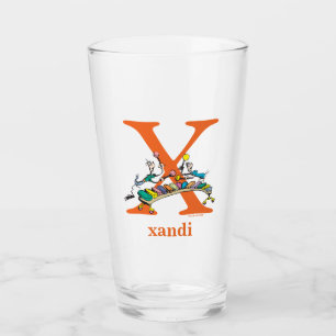 Verre ABC du Dr Seuss : Lettre X - Orange   Ajouter Votr
