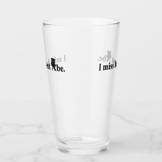 Verre Abe, l'honnête, me manque (Gauche)