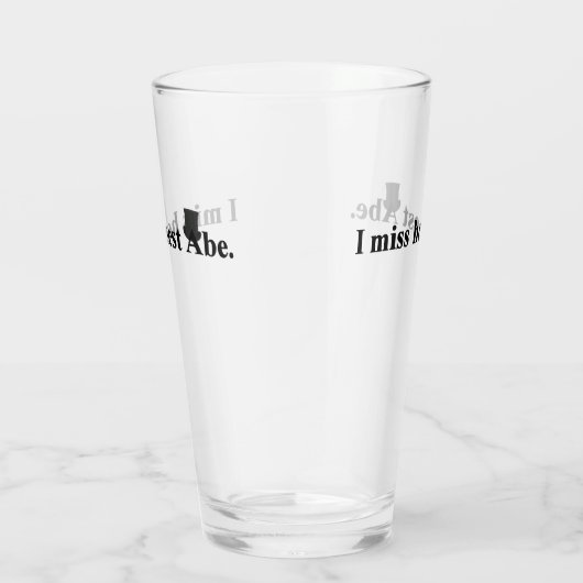 Verre Abe, l'honnête, me manque (Droite)