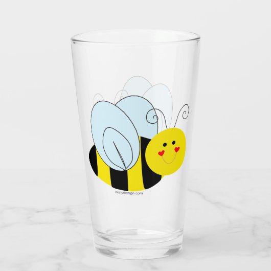 Verre Abeille mignonne (Dos)