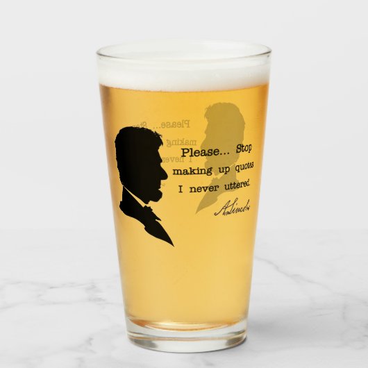 Verre Abraham Lincoln, S'Il Vous Plaît... Arrêter de fai (Dos (rempli))