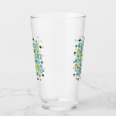 Verre Abstrait Atomique Rétro Milieu de Siècle Moderne C (Droite)
