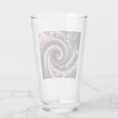 Verre Abstrait moderne de tournage rose, noir et blanc (Dos)