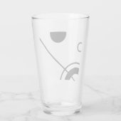 Verre Abstrait noir et blanc (Dos)