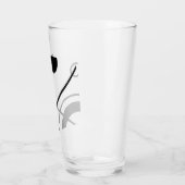 Verre Abstrait noir et blanc (Gauche)