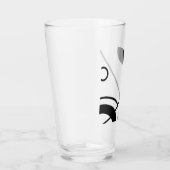 Verre Abstrait noir et blanc (Droite)