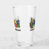 Verre Accepter l'amour comprendre - Coeur de Sensibilisa (Gauche)