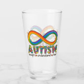 Verre Accepter l'amour comprendre - Infinity Sensibilisa (Dos)