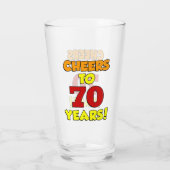 Verre Acclamations à 70 ans (Dos)