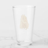 Verre Accroche de Golden Retriever (Dos)